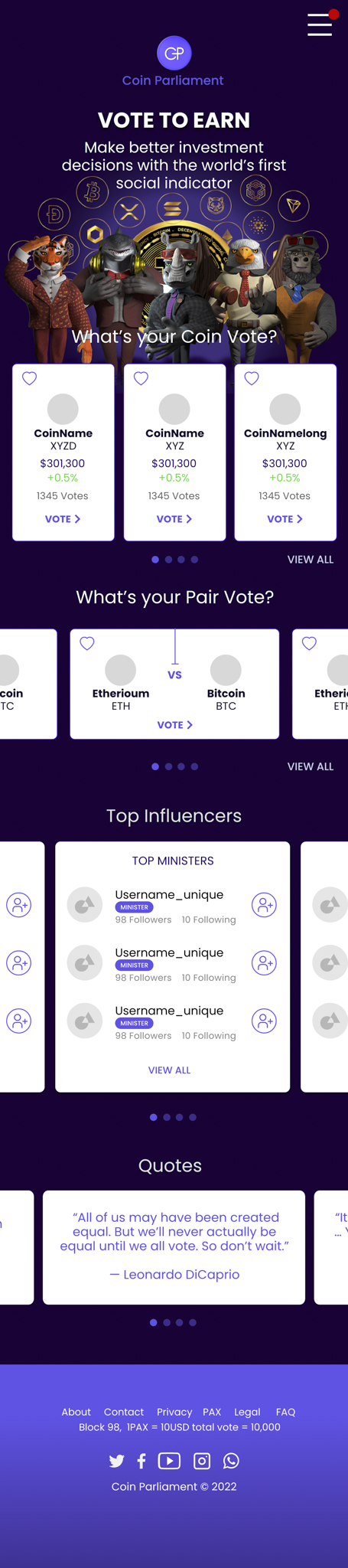 Coin Parliament mobile artifact 01 (replace with your image)
