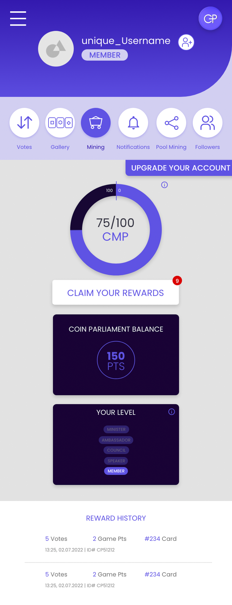 Coin Parliament mobile artifact 02 (replace with your image)